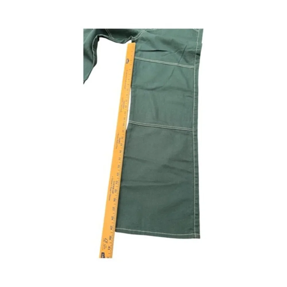 S.O.N.G. Teal Wide-Leg Jeans | Y2K Streetwear | Alt Utility Denim | Size 28 - Picture 6 of 8